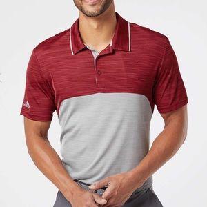 Adidas - Colorblocked Mélange Polo
